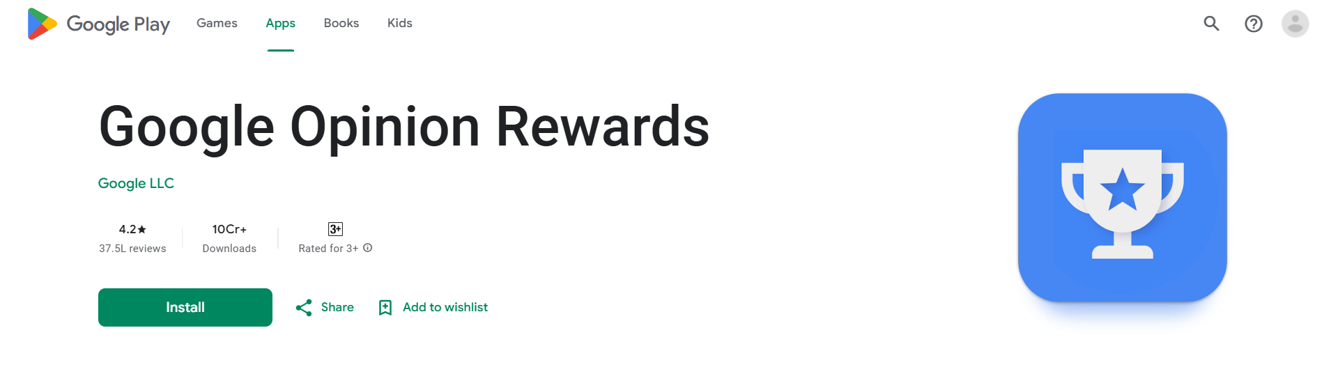 google opinion reward